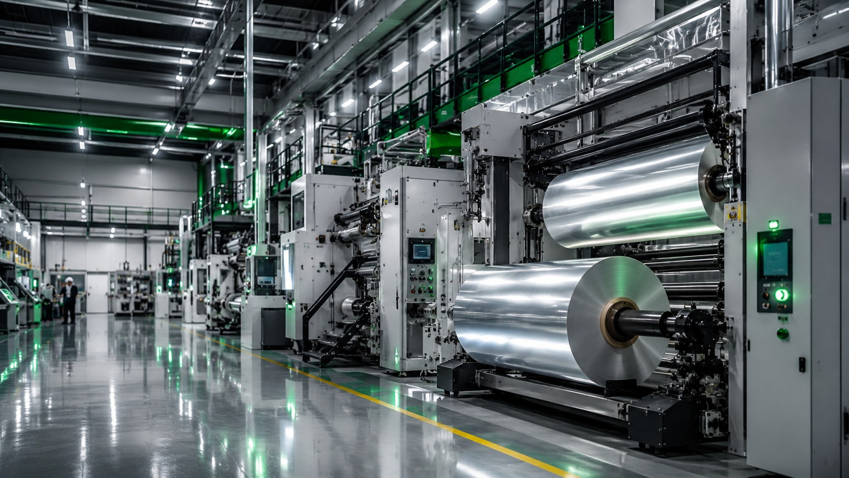 Flexible packaging manufacturing scale